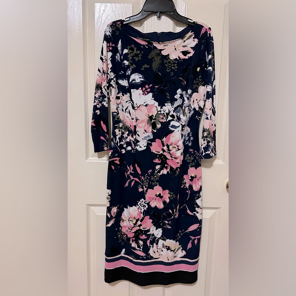 INC Floral Sheath Dress Sz PM